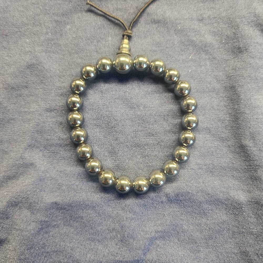 6 - 7 inch stretch Hematite bracelet NEW